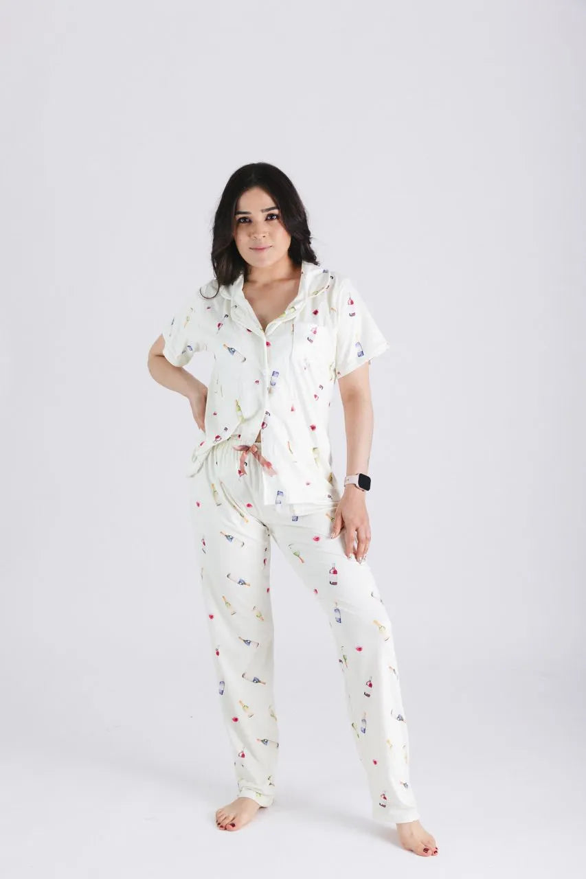 Pijama Pantalon Wine Night