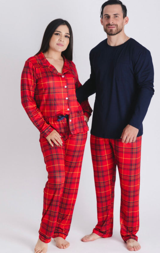 Pijama Navidad Roja de Cuadros