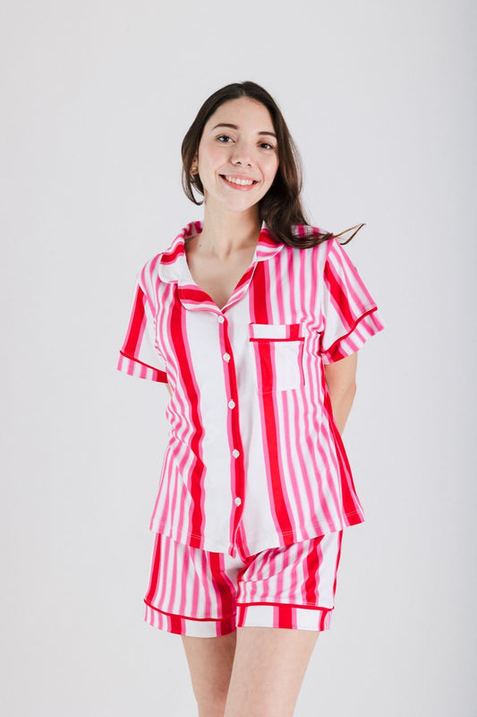 Red and pink stripes