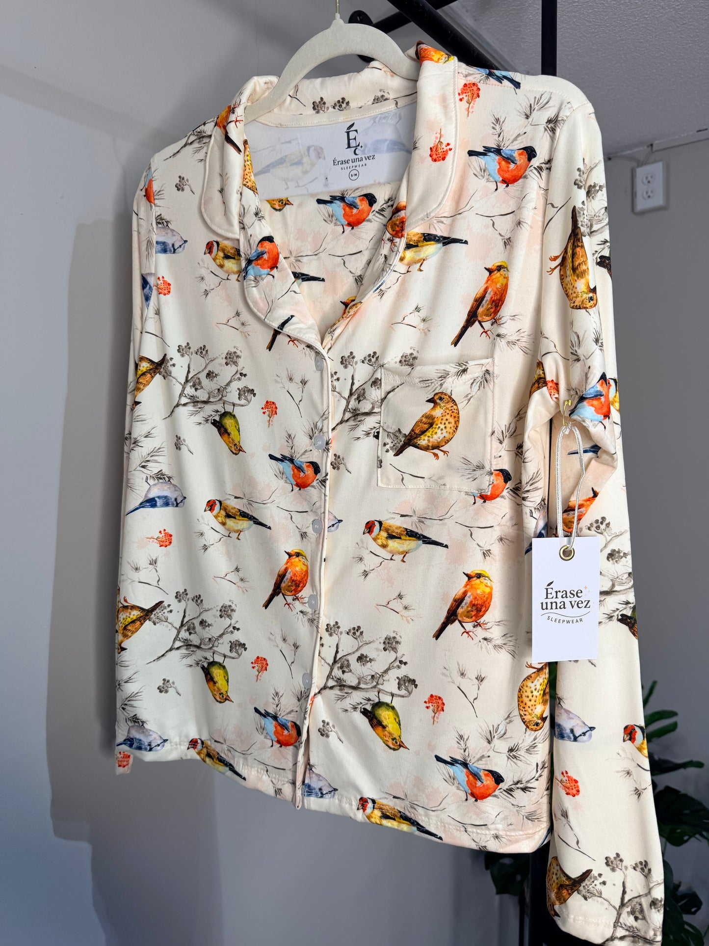 Pijama Pantalon pájaros otoño