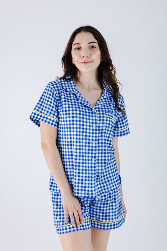 Pijama Cuadros Azul