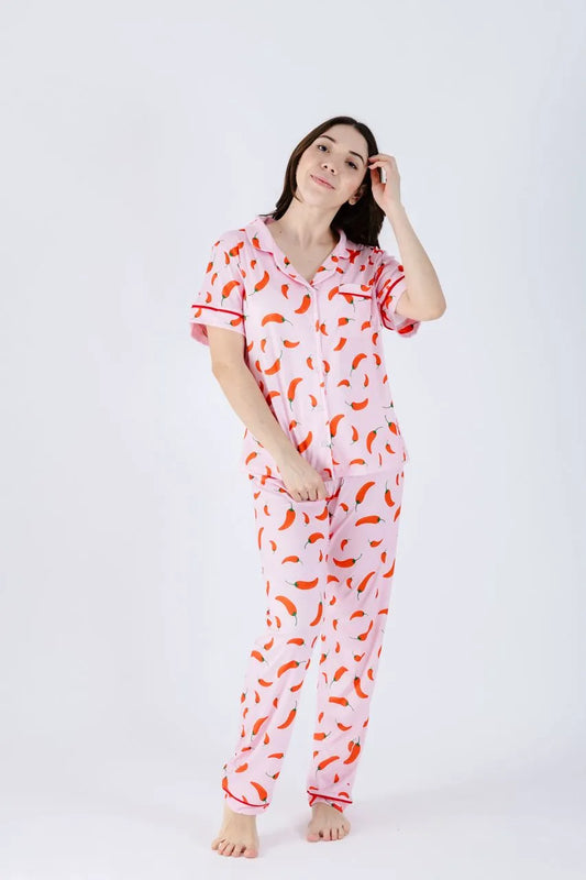 Pijama Pantalon Pink Chili