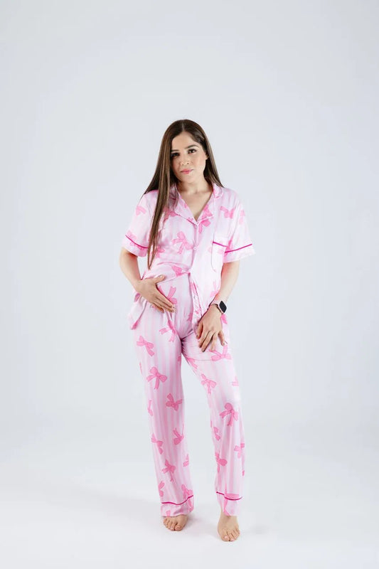 Pijama Maternidad Rosa