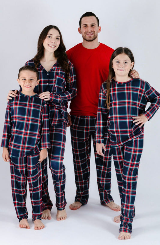 Pijama Navidad Azul Vintage